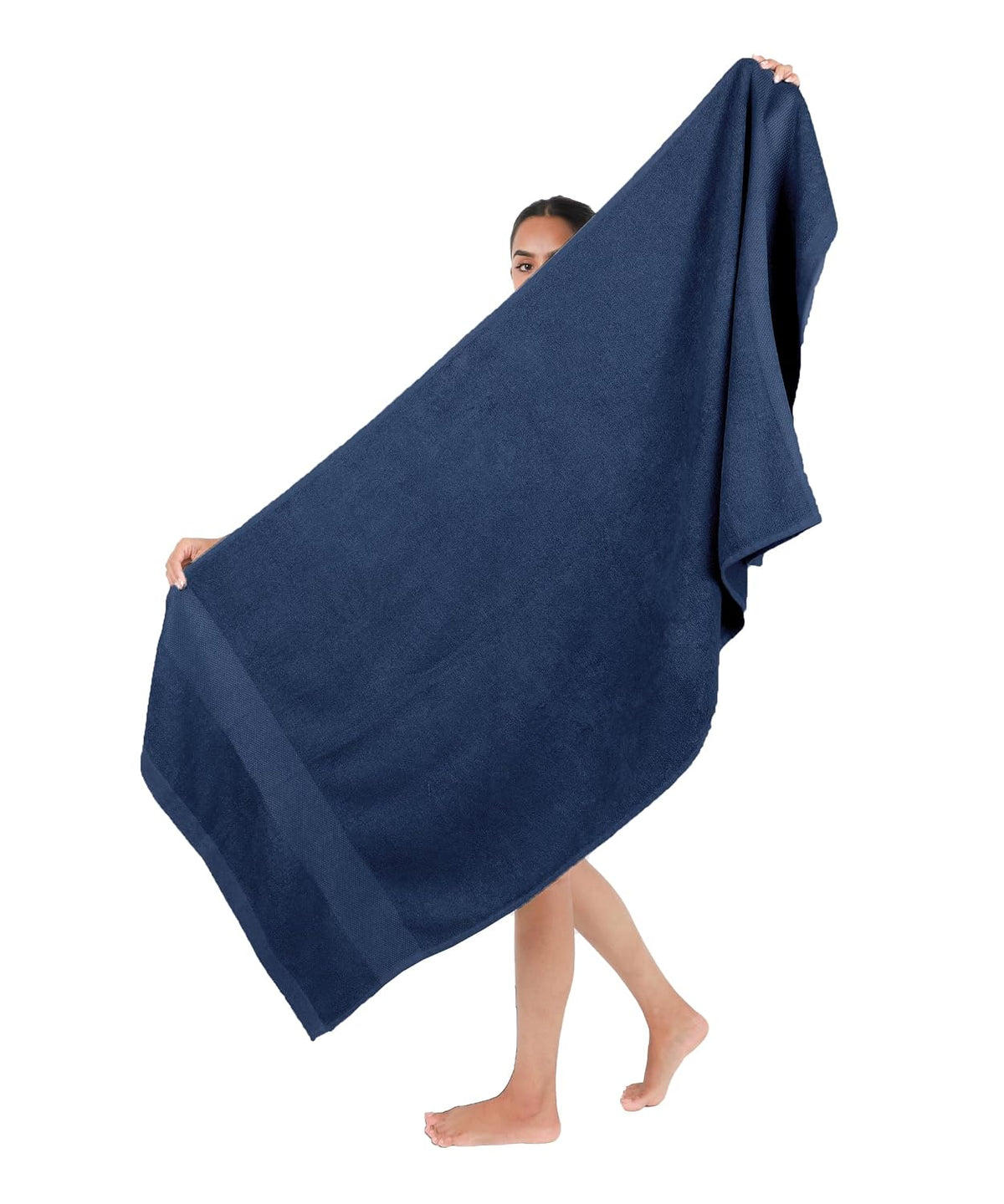 Doctor Towels World'S First Banana Terry Bath Towel 500 Gsm | Australian Formulated Antibacterial-Treated, Dual-Side For Face & Body, High Absorbent, Odor Free, Super Soft (French Blue)