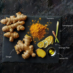 Saffron Cup Sunglow Energize Tea - 100gm, 3.5 Ounce | Infused With Ginger, Turmeric, Lemongrass & Licorice - Caffeine Free, Anti-Inflammatory | Airtight Zip Lock Pouch