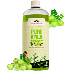 Rasayanam Pure Amla Juice Healthy Hair & Skin Immunity Booster Vitamin C Natural & 100% Pure, Made With Cold Pressed Francis Amla | 750ml 1.6lbs