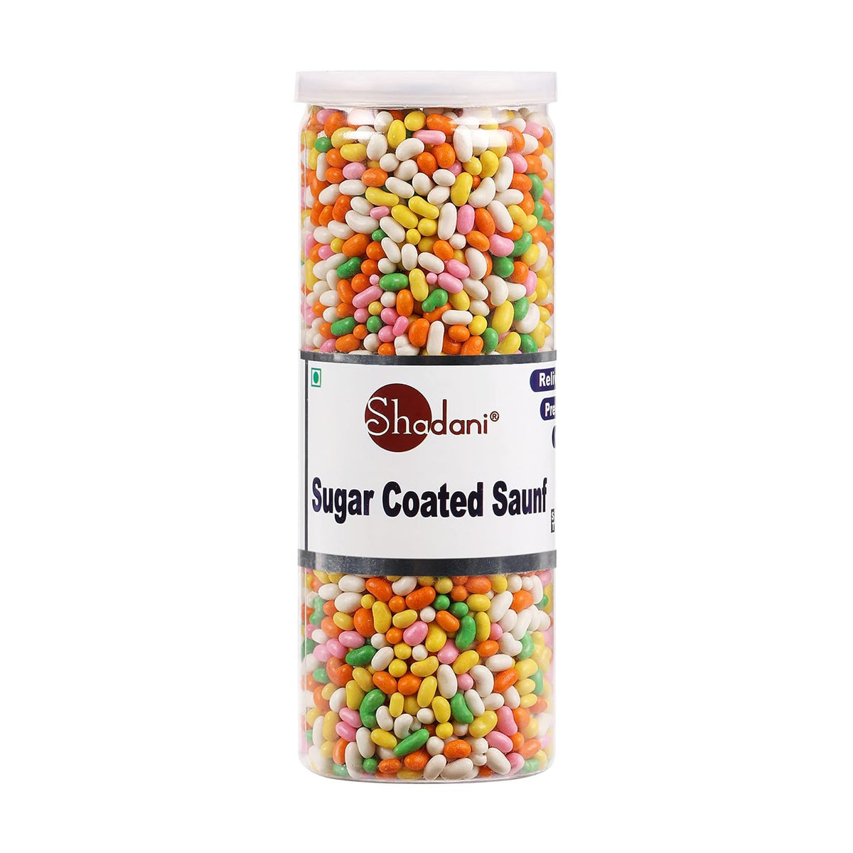 Shadani Sugar Coated Saunf (Can Of 270gm), Colourful Saunf Mouth Fresheners