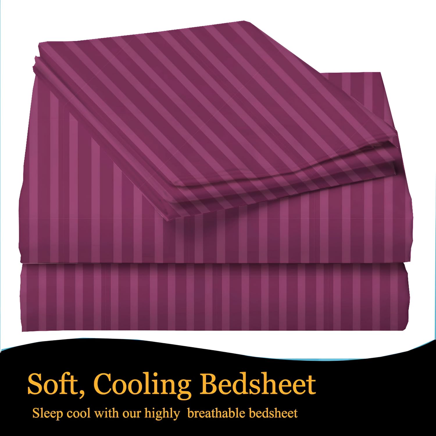 Cotton Double Bedsheet With 2 Pillow Cover - 90 X 90 Inches, Wine | Suitable For All Seasons & Easy To Wash | Bedding Set For Daily Use