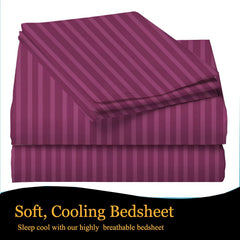 Cotton Double Bedsheet With 2 Pillow Cover - 90 X 90 Inches, Wine | Suitable For All Seasons & Easy To Wash | Bedding Set For Daily Use