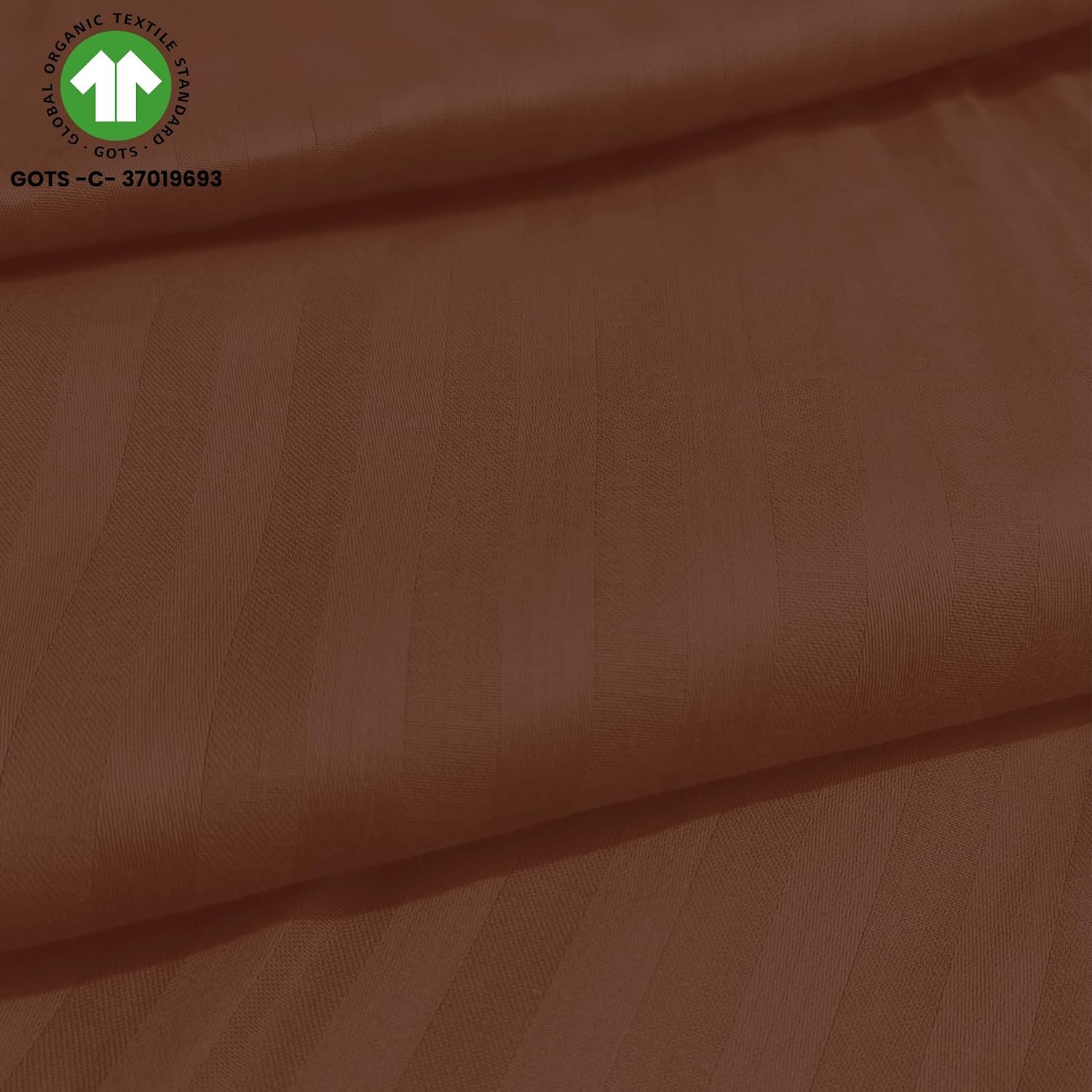 Cotton Flat Bedsheet For Queen With 2 Pillow Cover - 90 X 108 Inches, Brown | Ideal For Everyday Use Bedsheet - 300 Thread Count