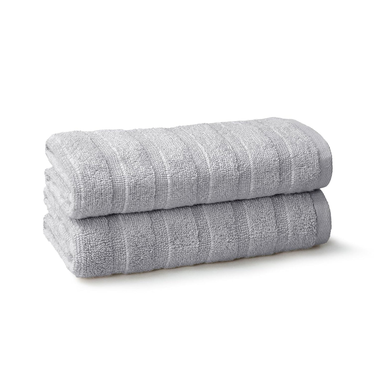 Mytrident Quick Dry 100% Cotton Hand Towel 400 Gsm (Charcoal Grey) - 2 Pcs