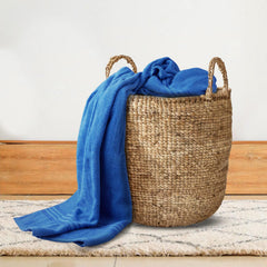 Himêya 100% Cotton Bath Towels 380 Gsm | Large Size Bath Towel For Men & Women (Iris Blue)