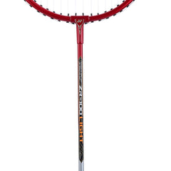 Yonex ZR 100 LIGHT Aluminum Strung Badminton Racquet With Full Cover, Colour - Red + Mavis 200i Nylon Shuttlecocks, Pack Of 6 (Yellow)