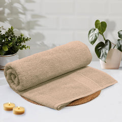 Luxe Home Cotton Bath Towel 450 Gsm | Quick Dry Large Size Bathroom Towels For Men & Women, Home, Kitchen, Gym, Spa (Taupe)