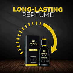 Fogg Scent Xtremo & Impressio Eau De Parfum For Men 100 Ml 3.4 Fl.oz. Each Pack Of 2 | Perfect Gift For Brother