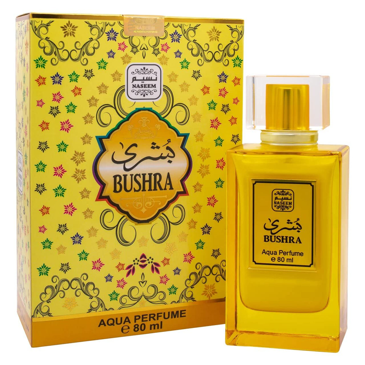 Naseem Bushra Aqua Extrait De Perfume 80ml 2.7 Fl.oz. Alcohol Free | Long Lasting Arabian Fragrance For Women