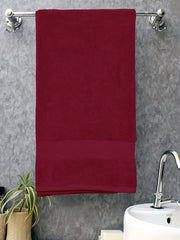 Bombay Dyeing Super Ultrx Zero Twist Plain Dyed Cotton Bath Towel 650 Gsm (Marron)