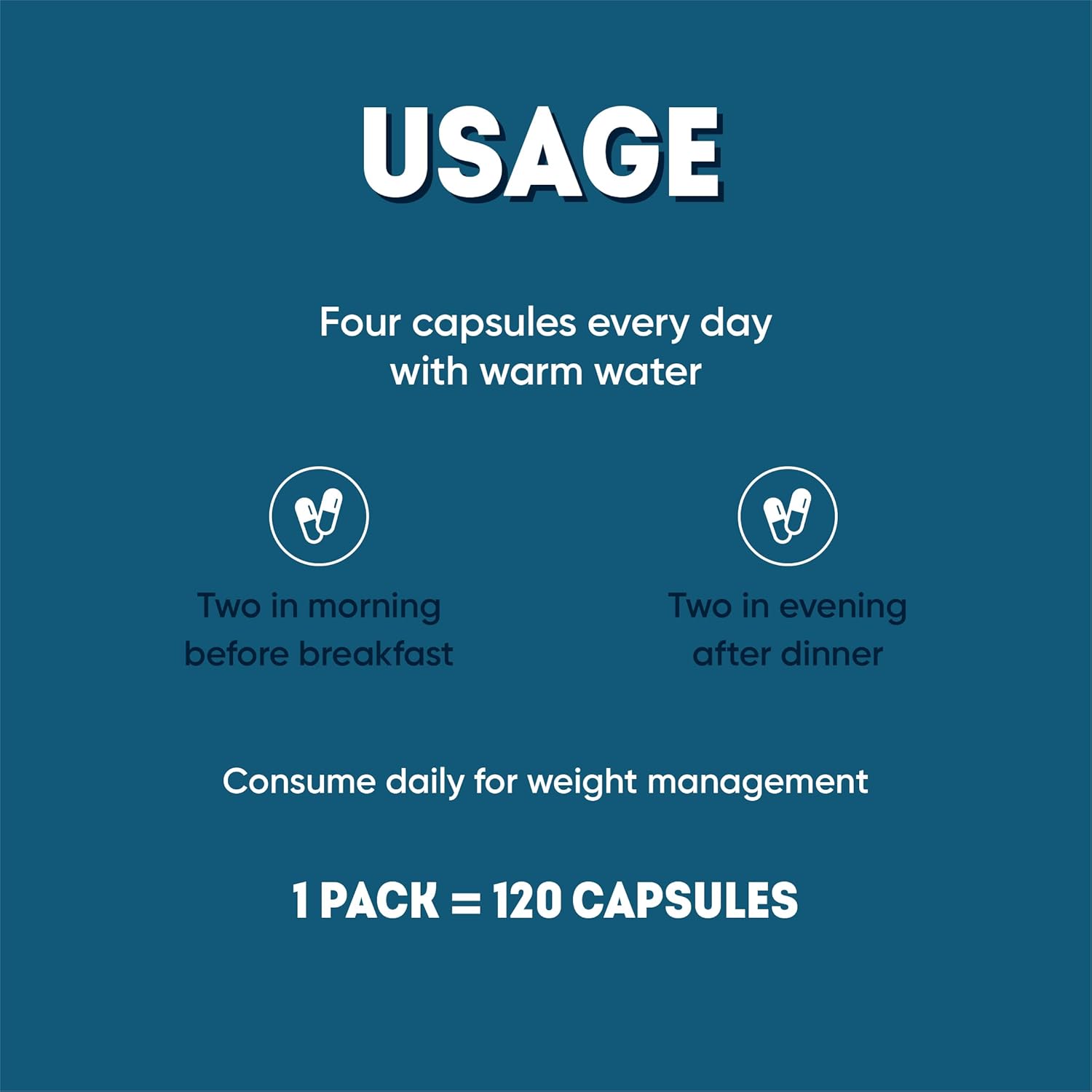 Aadar Weight No More, Natural Weight Loss & Fat Loss Ayurvedic Fat Cutter Supplement, Belly Fat Burner For Women & Men, Garcinia, Triphala, Methi | 120 Capsules 150gm 0.3lbs