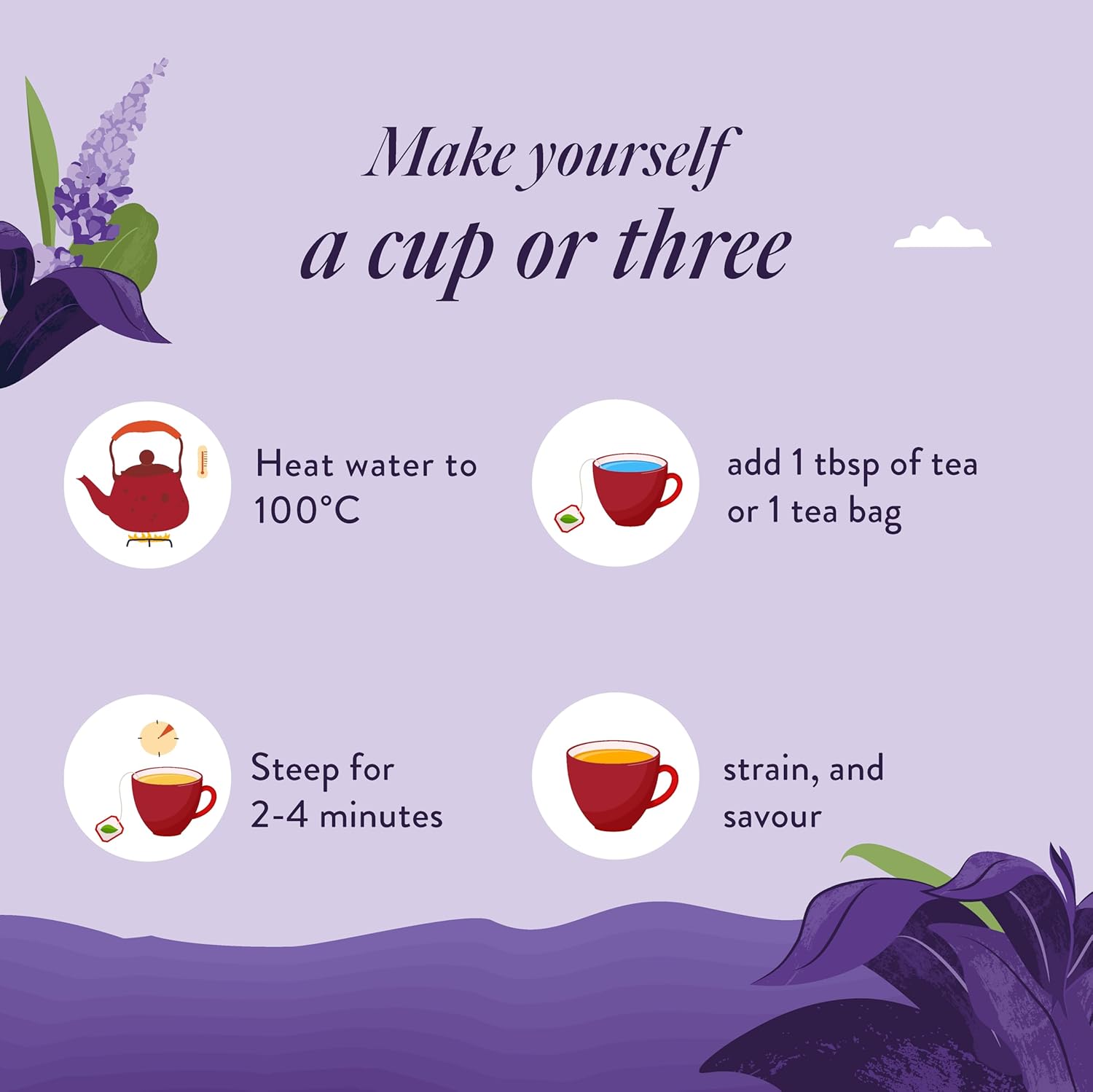 Saffron Cup Darjeeling Earl Grey Flavourful Black Tea - 40gm, 1.4 Ounce, 20 Pyramid Tea Bags | 100% Natural, Rich In Antioxidants - Infused With Bergamot & Lavender | Low Caffeine