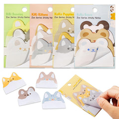 Zoo Animal Sticky Notes – 4 Pack (180 Sheets) | Self-Adhesive Sticky Notes For Study, School