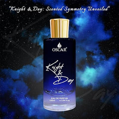 Oscar Knight & Day Perfume 100ml 3.4 Fl.oz. | Notes Of Amber & Patchouli | Premium Luxury Perfume | Long Lasting | Fresh Fragrance | Edp | Unisex