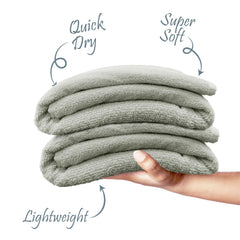 Luxe Home Cotton Bath Towel 450 Gsm | Quick Dry Large Size Bathroom Towels For Men & Women, Home, Kitchen, Gym, Spa (Grey)