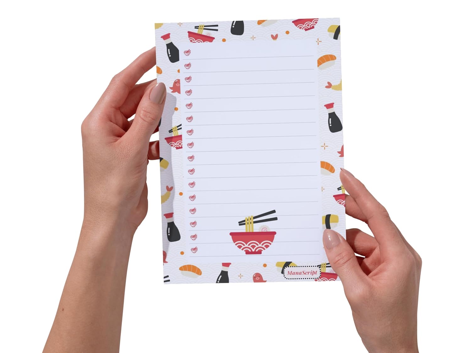 A5 Notes/To Do List Notepad, Beautiful Checklist Pad, Tear-Off Sheets (Noodles) Pack Of 1