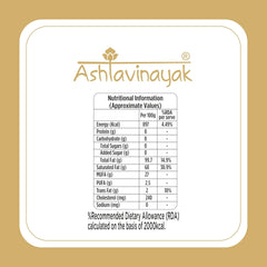 Organic Sanjeevani Cow Desi Ghee By Ashtavinayak | High In Vitamins A, D & Healthy Bilona Method Desi Ghee Good For Rotis & Sweets | (1 Litr) 33.8 Ounce | Box Pack
