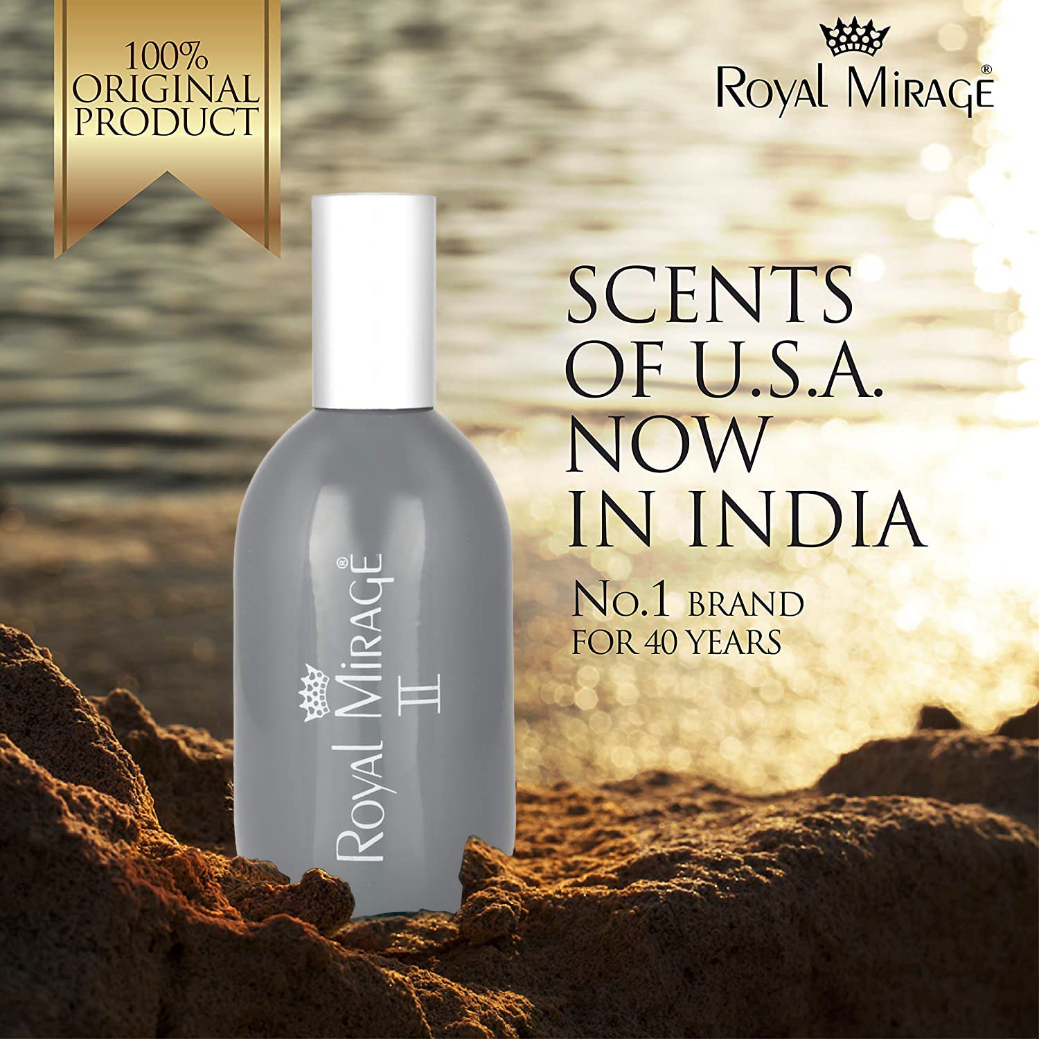 Royal Mirage II Grey Eau De Toilette Spray 120ml 4.0 Fl.oz. Alcohol Free | Men Fragrance