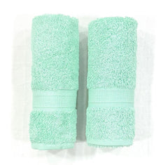 Bombay Dyeing Plain Santino 500 Gsm Cotton Hand Towel Set - Sea Green (2 Piece)