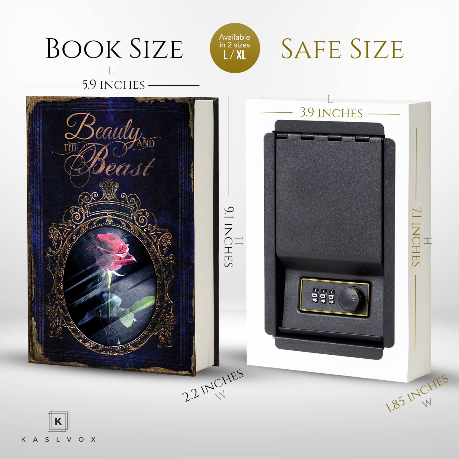Hidden Safe Book Safe With Combination Lock - Diversion Safe, Secret Storage, Fake Book Box, Small Safe Box For Cash & Money - Book Safe Lock Box - Hidden Safes In Plain Sight , Colour - Multi