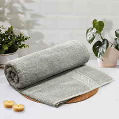 Luxe Home Cotton Bath Towel 450 Gsm | Quick Dry Large Size Bathroom Towels For Men & Women, Home, Kitchen, Gym, Spa (Grey)
