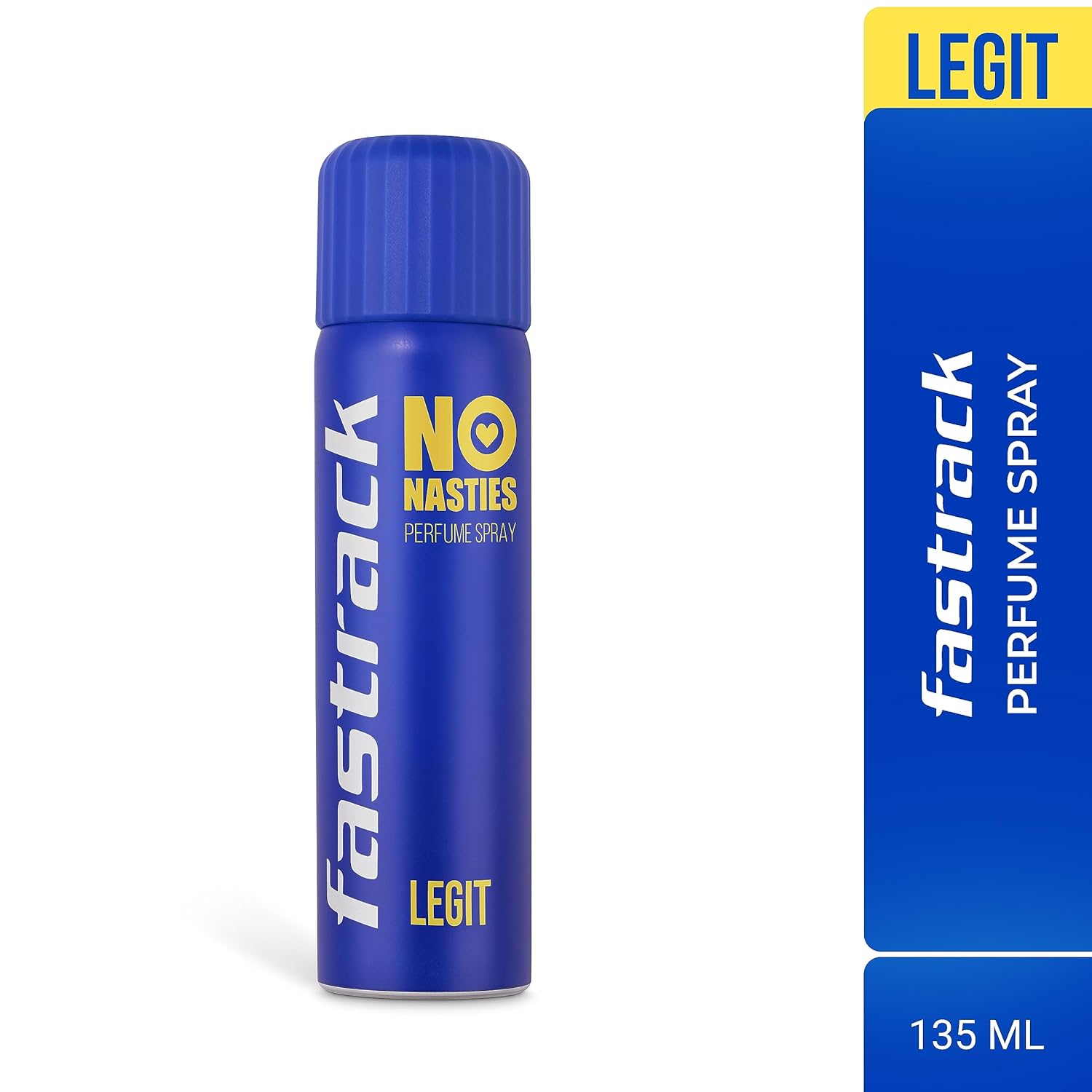 Fastrack No Nasties Hype + Legit Deodorant Perfume Spray 135ml 4.5 Fl.oz. Each Pack Of 2 | Unisex Fragrance