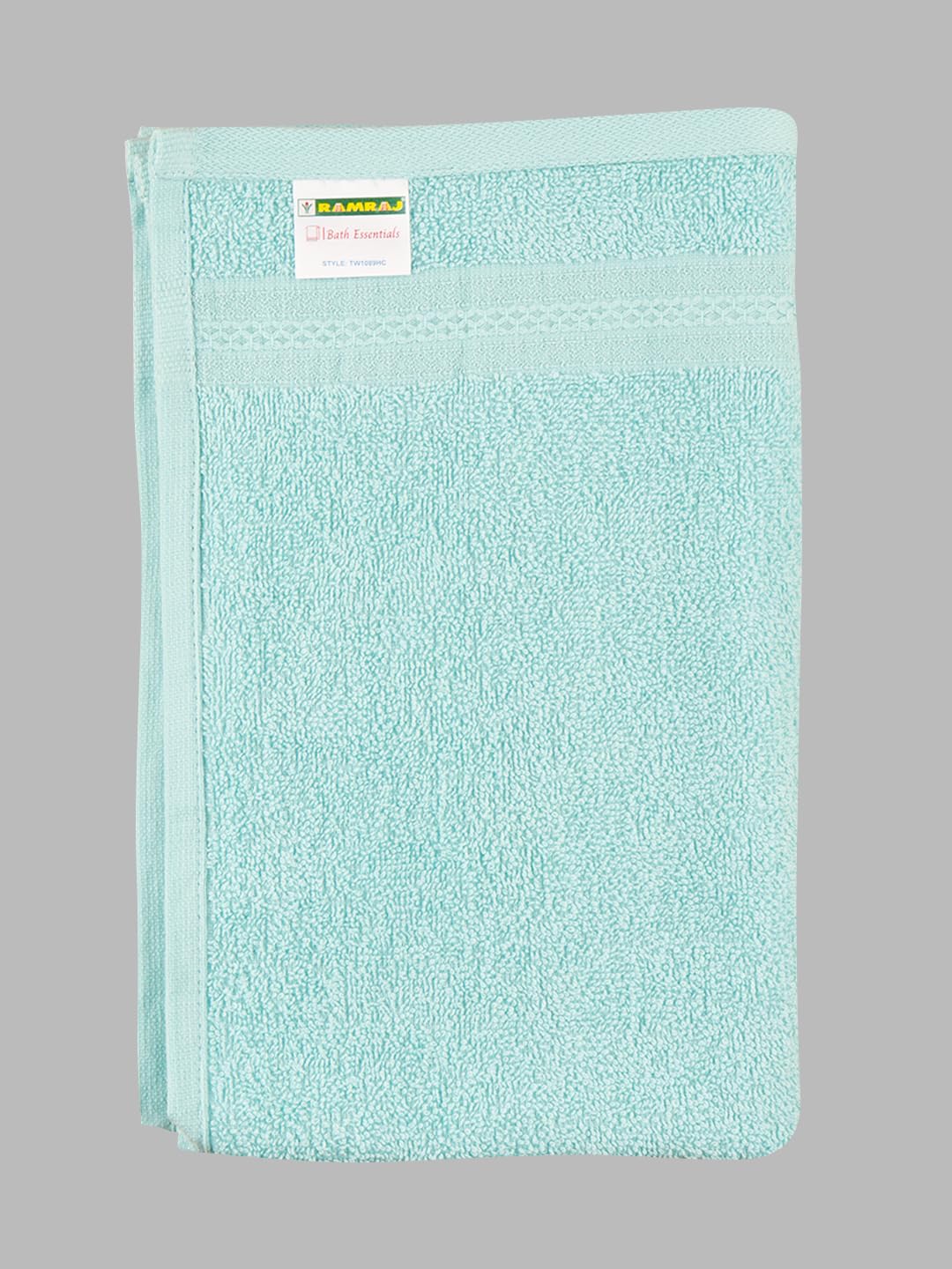 Ramraj Cotton Premium Soft & Absorbent Terry Hand Towel 900 Gsm (Blue) - Pack Of 6