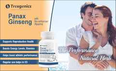 Trexgenics Panax Red Korean Ginseng 20% Ginesenosides 500mg Premium With Bio - Enhancer Piperine 5mg Adaptogen, Immunity, Energy, Cognitive Function | 60 Veg Capsules 100gm 0.2lbs Each Pack Of 2