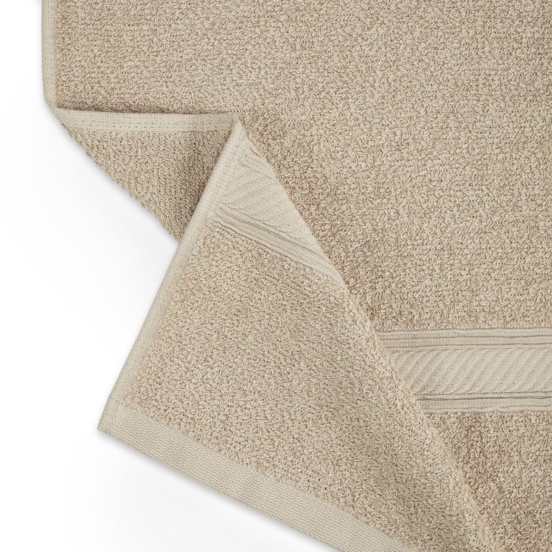 Welspun Alpha Cotton Bath Towel 450 Gsm | Soft & Absorbent Dobby Bath Towel (Almond)