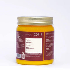 Natural (Turmeric) A2 Gir Cow Cultured Desi Ghee By Two Brothers Organic Farms | Naturally & Healthy Protein Fiber Desi Ghee Good For Digestive Health | (250ml) 8.4 Ounce | Jar Pack