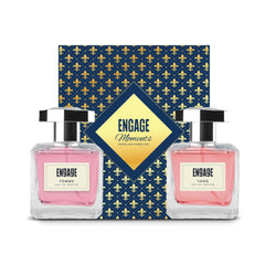 Engage Moments Luxury Femme & Yang Eau De Parfum Gift For Women 100ml Each 3.4 Fl.oz. | Long Lasting Fragrance |  Fruity & Floral