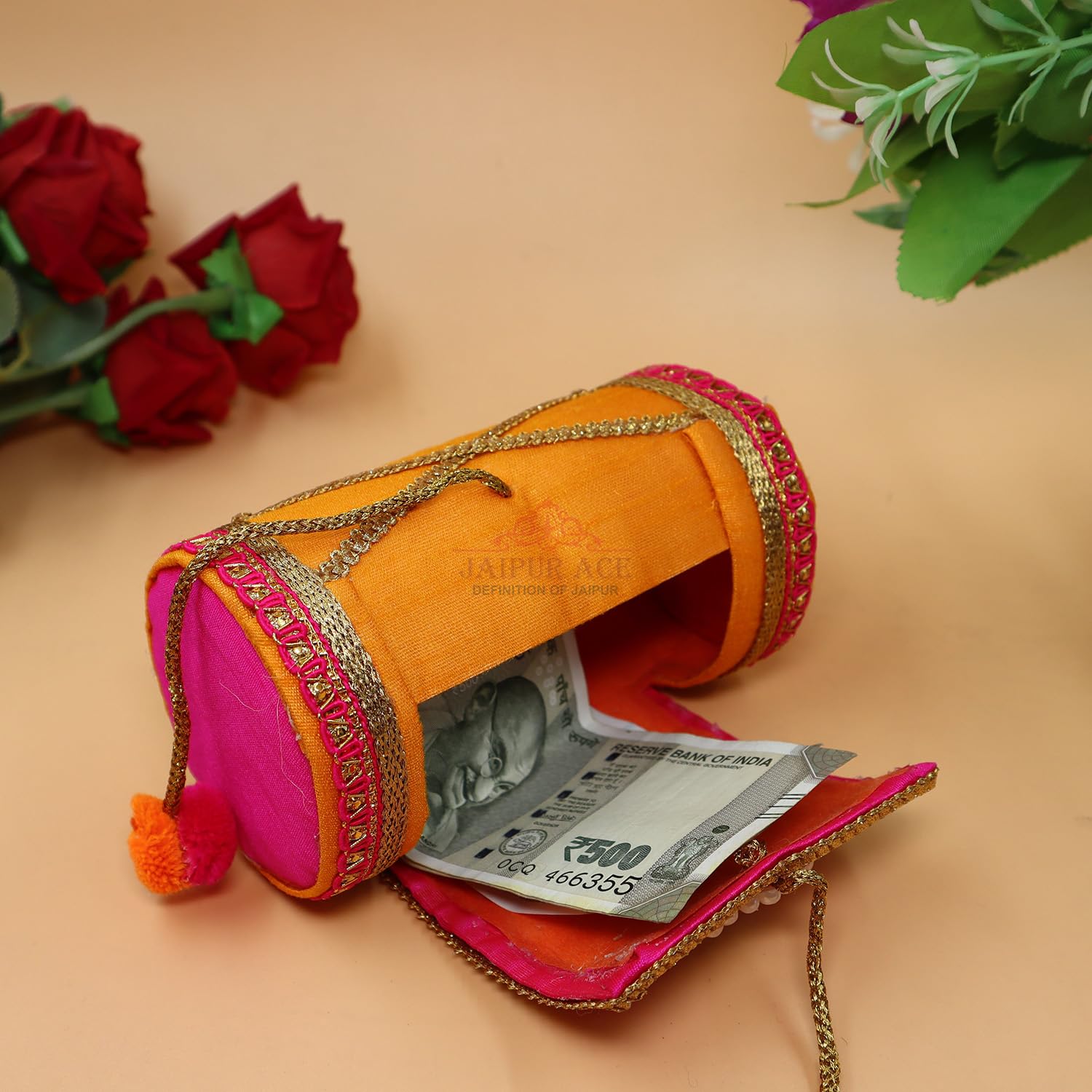 Wood Decorative Cash Box, Shagun Box, Gift Box, Jewellery Box, Bangel Box, Money Box Envelop Wedding Gift Color Pack Of 1, Colour - Multicolour