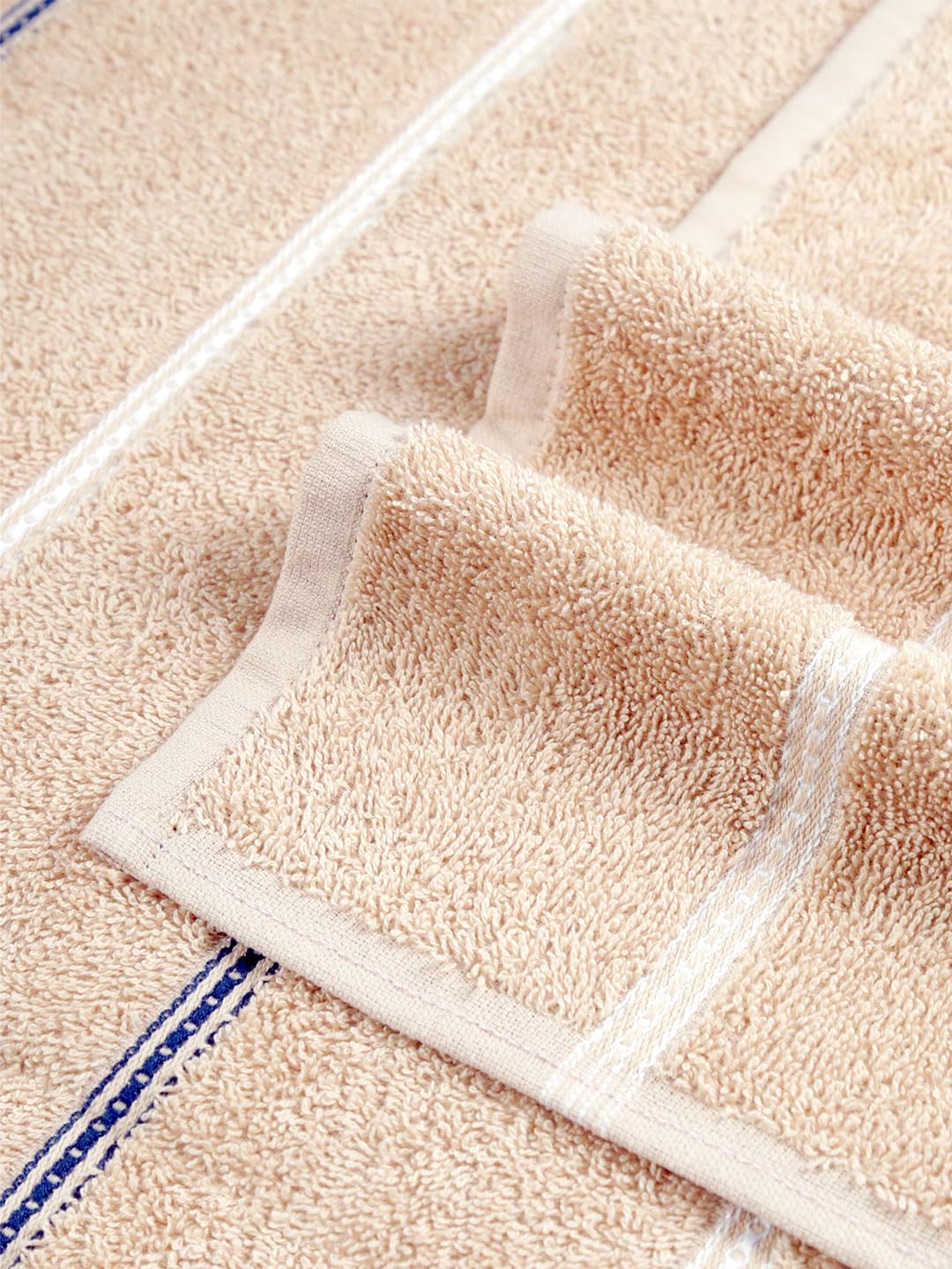 Mytrident Hand Towel Urban Comfort 400 Gsm | 100% Cotton Bath Towel (Hexa Brown)- Pack Of 2