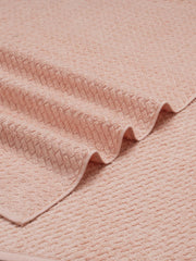 Spaces 100% Cotton Large Bath Towel 400 Gsm | For Men & Women Super Absorbent, Quick Dry, Ultra Soft Dobby Solid Design Towels Large Size (Rose Cloud)