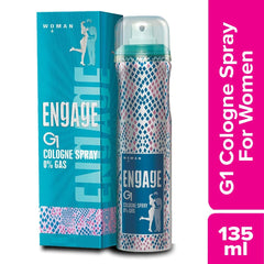 Engage G1 Cologne No Gas Perfume For Women 135ml 4.5 Fl.oz. | Floral & Sweet Fragrance Scent | Skin Friendly Women Perfume