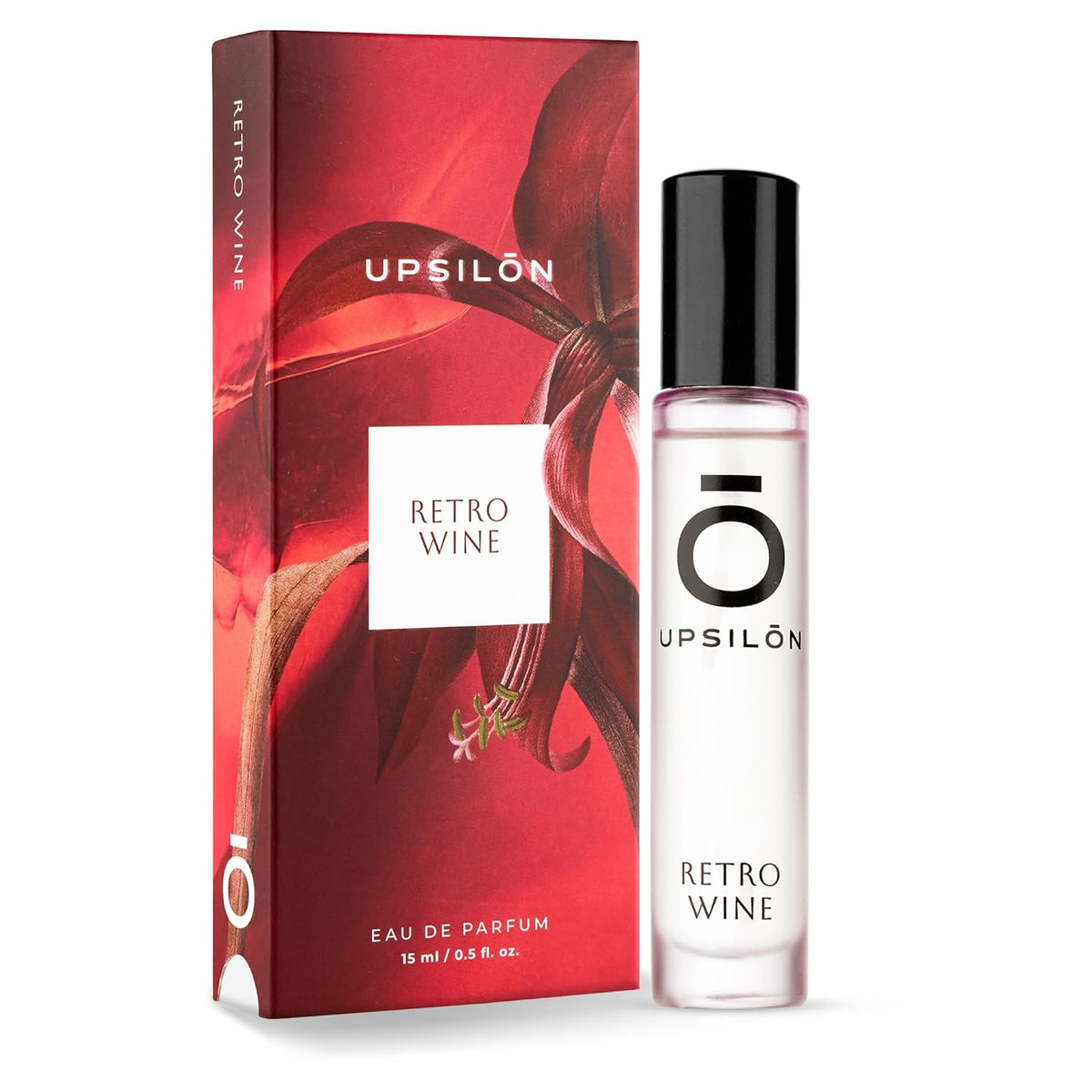 Upsilon Retro Wine Eau De Parfum 15ml 0.5 Fl.oz. Travel Friendly Women Fragrance | Long Lasting