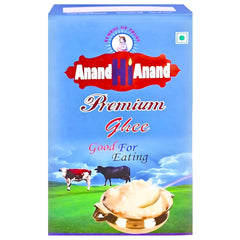 Organic Premium Cow Ghee By Anand Hi Anand | Rich In Nutrients & Vitamins A Healthy Desi Cow Ghee Good For Weight Loss | (500ml) 16.9 Ounce | Box Pack