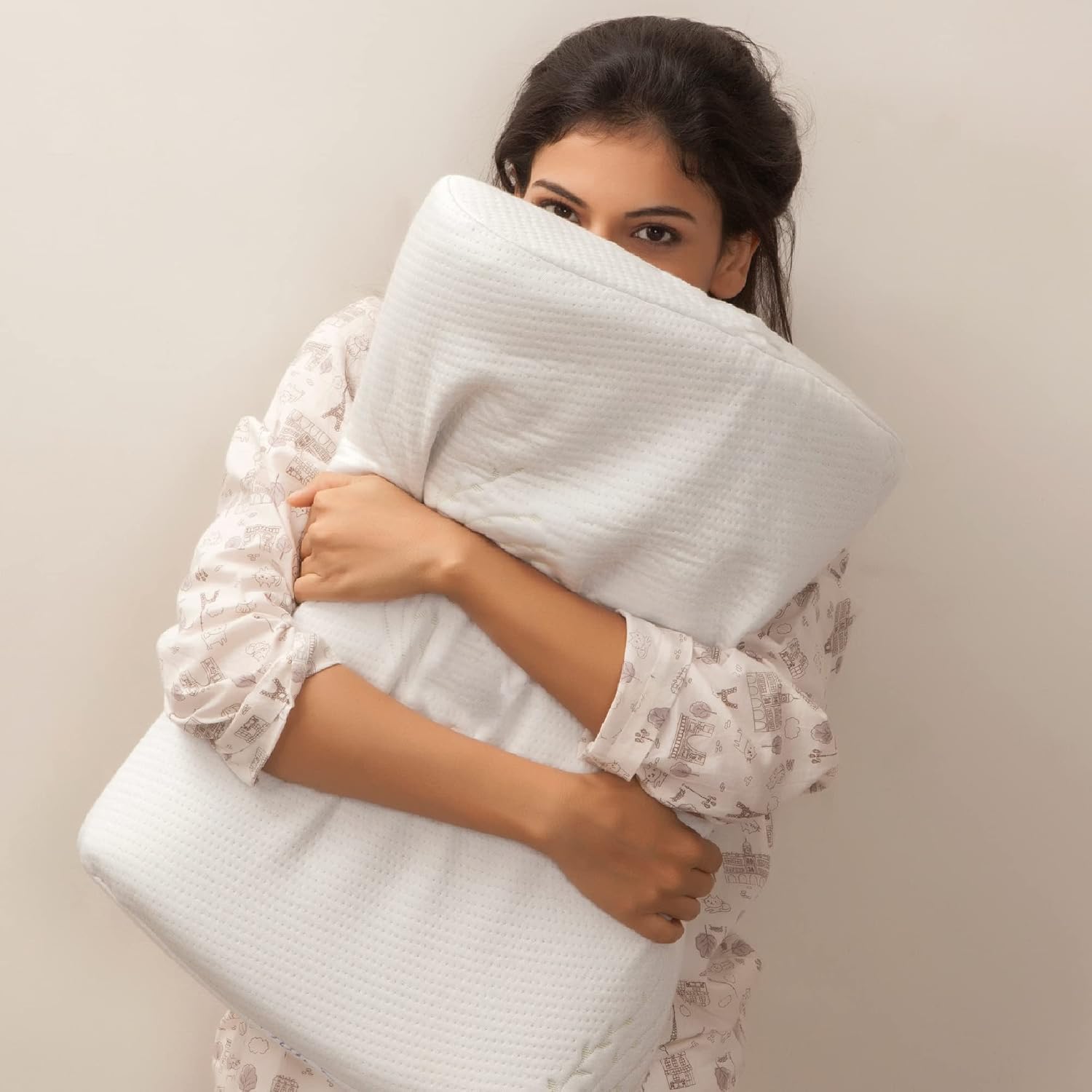 Orthopedic Cervical Pillow, Cooling Gel Memory Foam Pillow, White, King Size - 23 L X 12 W X 4 H Inch | For Neck, Shoulder Pain Relief | Contour Bed Pillow For Sleeping, Pillow Cover