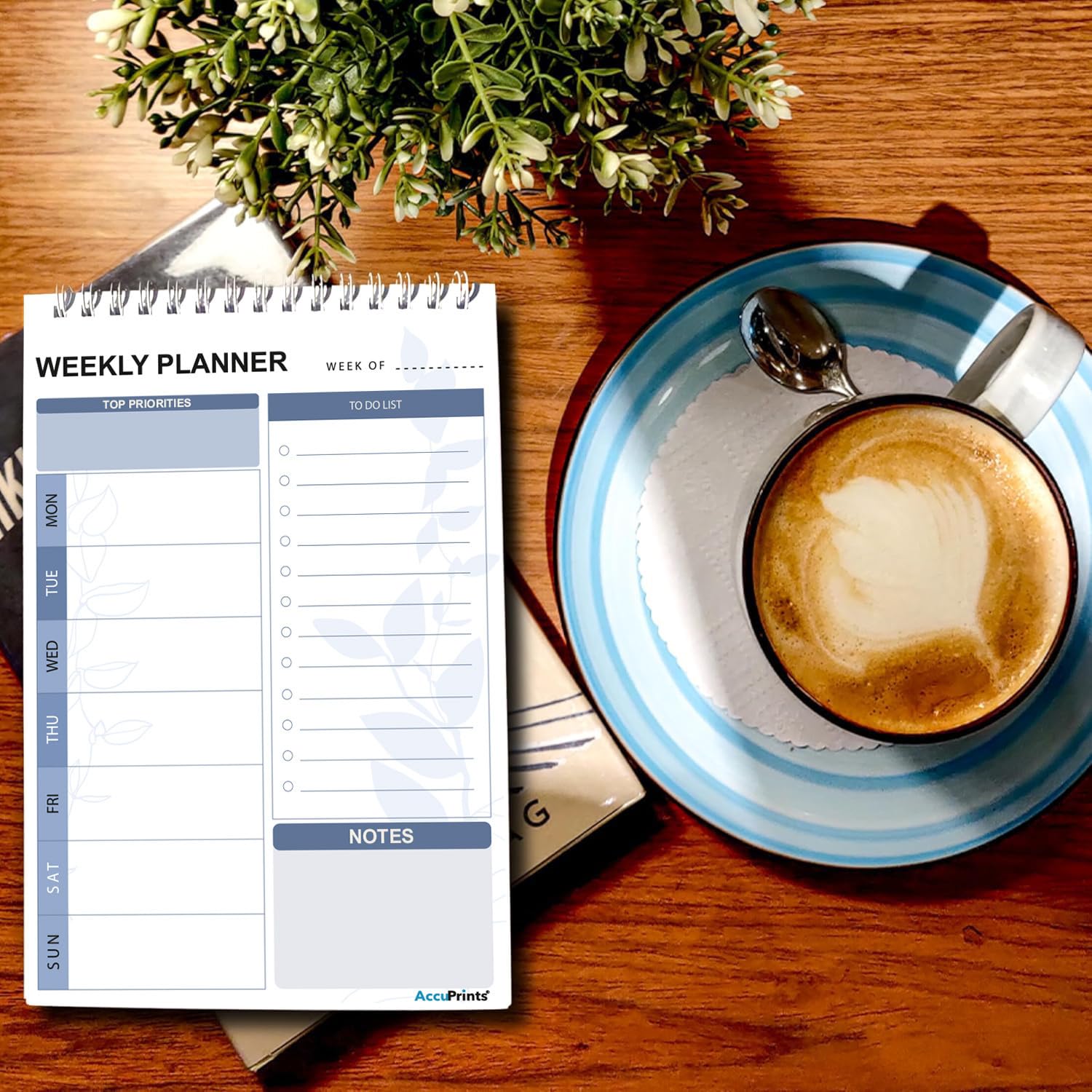 To Do List Notepad - Daily Planner Undated 50 Sheets/100 Pages Tear Off (Weekly Planner Pad) 1Pc