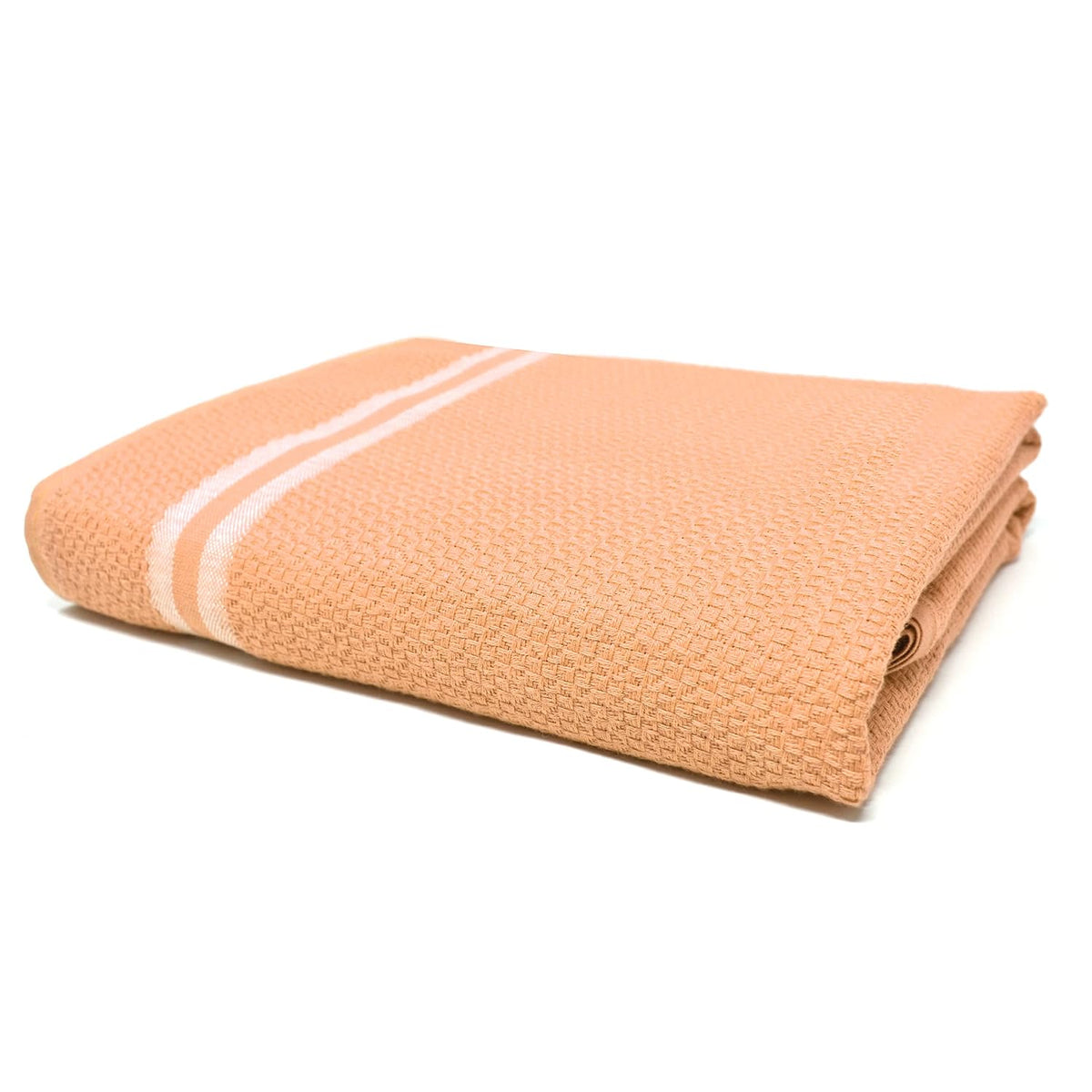 Pring Cotton Plain Dobby Thick Medium Size Bath Towel 450 Gsm (Gold)