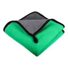 Kuber Industries Cleaning Towel 750 Gsm | Reusable Cleaning Cloths For Kitchen, Duster & Home Cleaning With Hanging Loop - Pack Of 5 (Green)