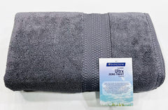 Bombay Dyeing Ultrx 100% Cotton Large Size Premium Bath Towel 650 Gsm - Grey