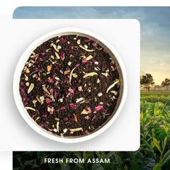 Teabox Kashmiri Kesar Gulab Chai Tea - 250gm, 8.8 Ounce | Mixed With The World'S Rarest Saffron & Light Scented Roses - From The Everlasting Beauty Of The Kashmir Valley | Medium Caffeine