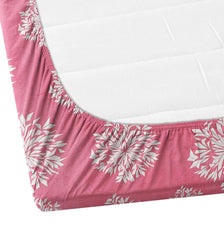1 Bedsheet King Size 2 Matching Pillow Covers - 72 X 780 Inches, Pink & White | All Around Elastic Soft & Durable Bedding For Bedroom - Lightweight Perfect For All Seasons