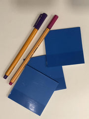 Sticky Notes Pastel Sticky Note Clear Self-Sticky Annotation, Waterproof | Pack of 1, Blue