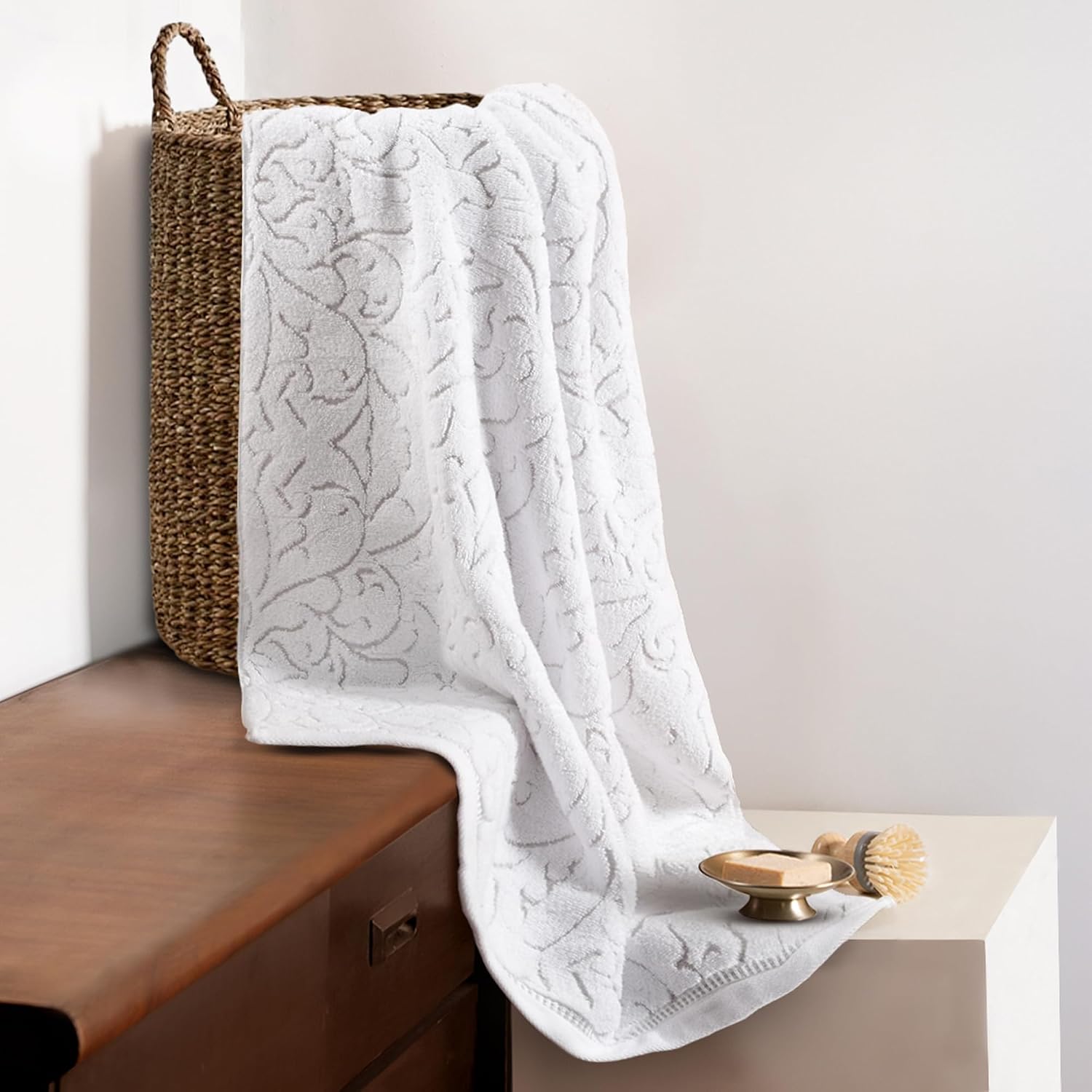 Mytrident Bath Towel 600 Gsm | Nectarsoft Be Our Guest Collection, 100% Cotton Bath Towel For Men & Women, Highly Absorbent Bath Towels (Curate)