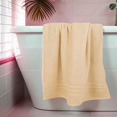 Swaursaha Premium Cotton Bath Towel 600 Gsm | Ultra Soft, Quick Dry, Super Absorbent Towel For Home, Spa, Gym & Travel (Beige)