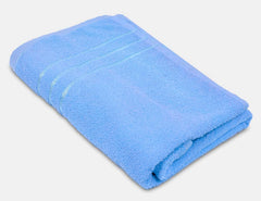 Blissful Creations 100% Cotton Bath Towels 450 Gsm | Soft & Absorbent Bath Towel For Men & Women - Urban Comfort (Blue)
