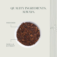 Luxmi Estates Vanilla Rooibos Herbal Tea - 100gm Tin Caddy, 3.5 Ounce, 50 Cups | USDA Certified Organic Herbal Tea - Gluten Free, Caffeine Free Tea Bags