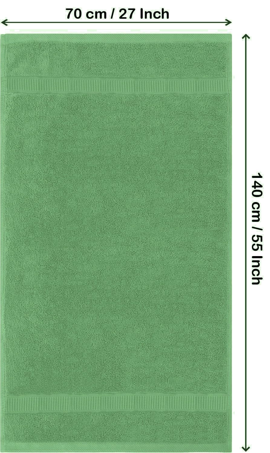 Rewop Microfiber Bath Towels 600 Gsm | Large Size-Super Soft Coral Fleece Bathing Towel With Hook Quick Dry Super Absorbent-Bath Towel For Men & Women (Light Green)